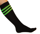 Black Tube with Neon Green Stripes