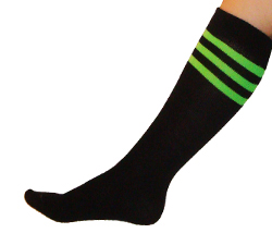 Black tube neon green