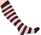 Black/Pink Knee Socks