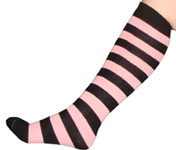 Black/Pink Socks