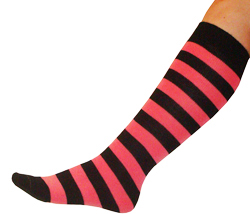 Black/Pink Socks