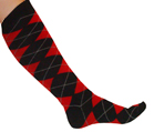Black/Red Argyle