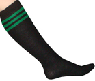 Black Tube Green Stripes