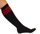 Black Tube with Red Stripes