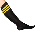 Black Tube with Red Stripes