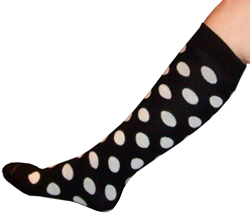 Black/White Knee Socks