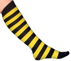 Black/Yellow Knee Socks