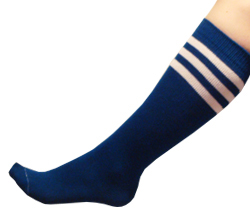 Blue Knee Socks