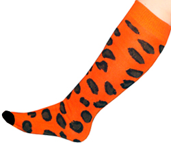 Cheetah Print Knee High Socks
