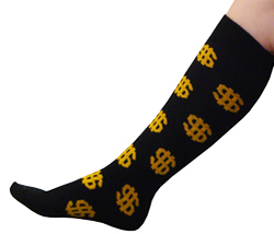 Black with Gold Money Signs