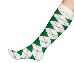 Green Argyle Socks