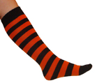 Black/Orange Knee Socks