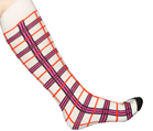 Orange Plaid Socks
