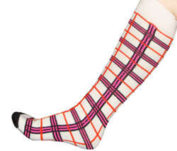 Orange & Neon Pink Plaid