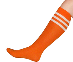 Orange Knee Socks