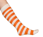 White/Orange Knee Socks