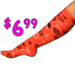 Pink Knee Socks