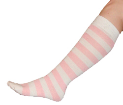 Pink/White Socks