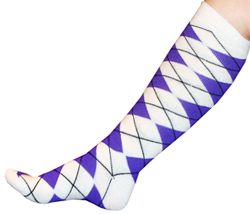 Purple Knee Socks