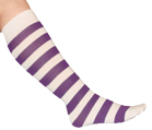 White/Purple Knee Socks