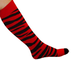 Red/Black Zebra Knee Socks