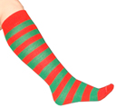 Red/Green Knee Socks