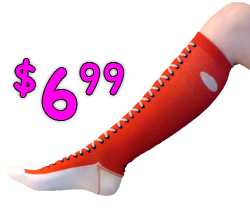 Red Knee High Socks
