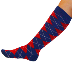 Red/White/Blue Argyle