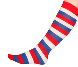 Red, White, Blue Socks