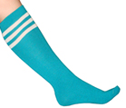 Teal Tube Socks