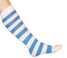 White/Blue Knee Socks