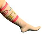 White Peace Love Socks