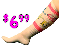 \#9 Love and Peace Symbol Knee Socks