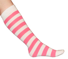 White/Purple Knee Socks