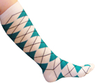 White/Teal Argyle