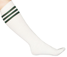 White Tube Dark Green Stripes