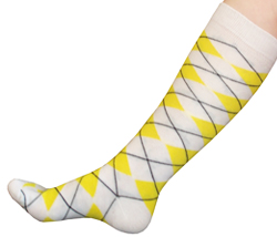 White/Yellow Socks