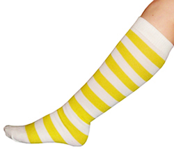 White/Yellow Socks