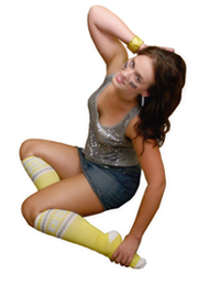 knee socks with leggings