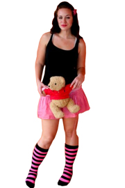 knee socks with leggings