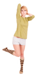 Striped Tan/Brown Knee Socks