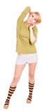 Striped Tan/Brown Knee Socks