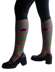 knee socks with leggings
