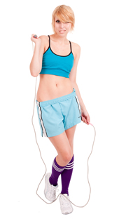 Purple with white stripes tube socks