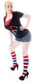 Red/White/Blue Striped Socks