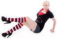 Red/White/Blue Striped Socks