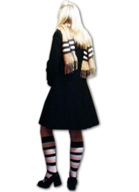 knee socks with skirt