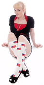 USA Flag Knee High Socks
