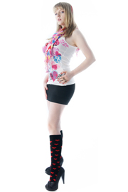 santa outfit with knee socks
