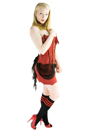 vampire costume with knee socks